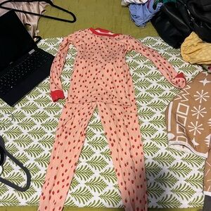 Kids Lake Pajamas with Red Accents